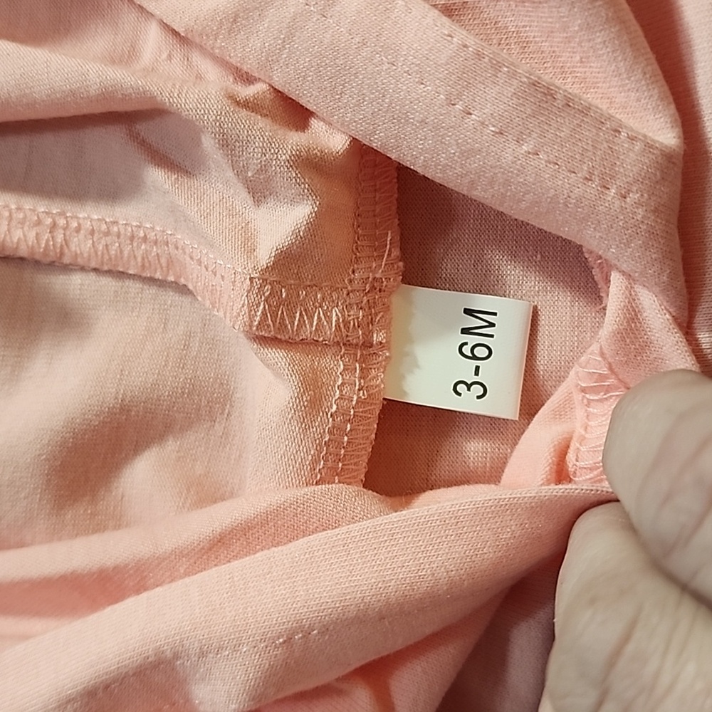Pink Baby Romper with Bow Dadd's Girl Size 3-6 Months - Picture 3 of 4